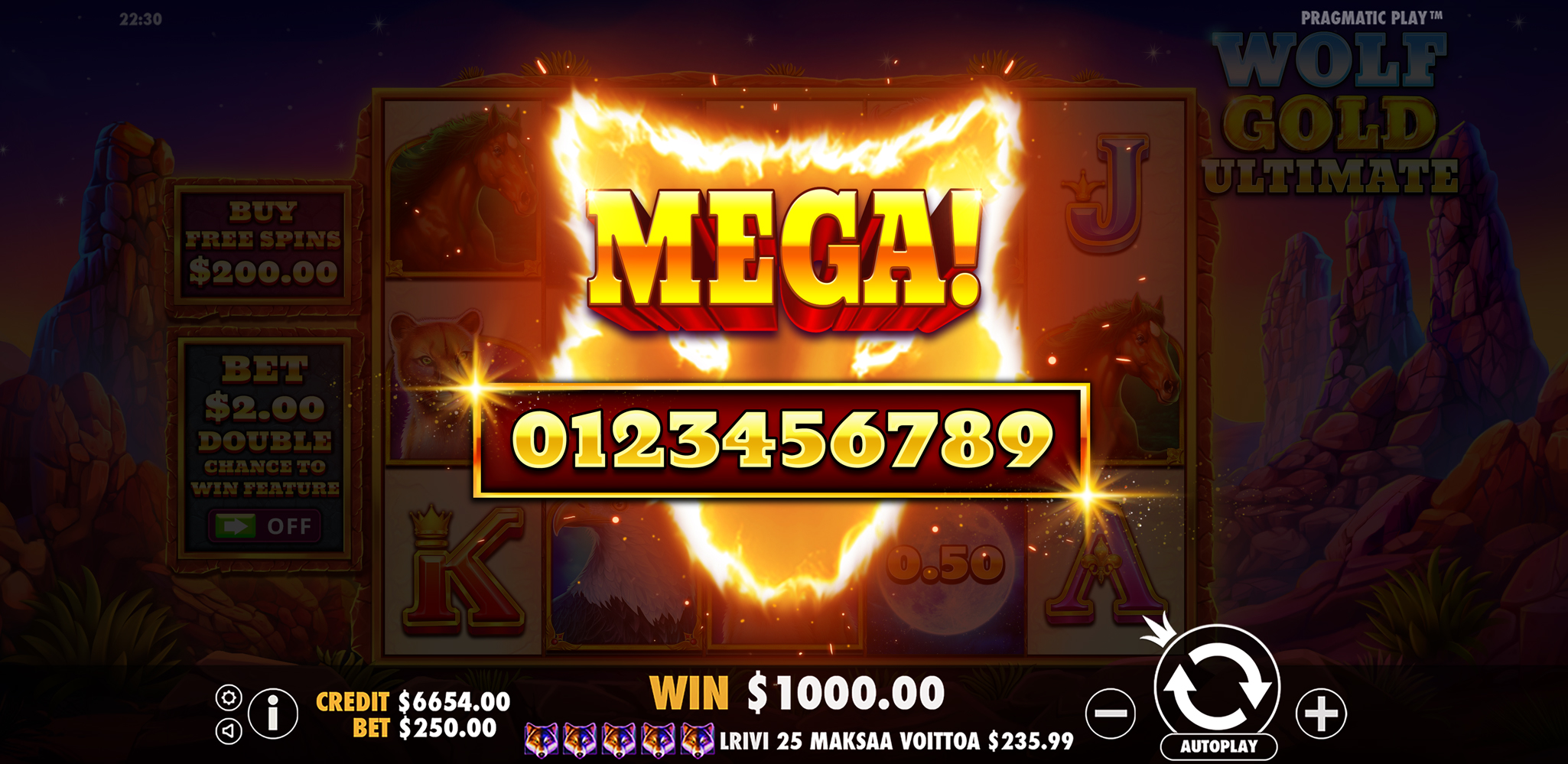 Wolf Gold Ultimate - Big win 2