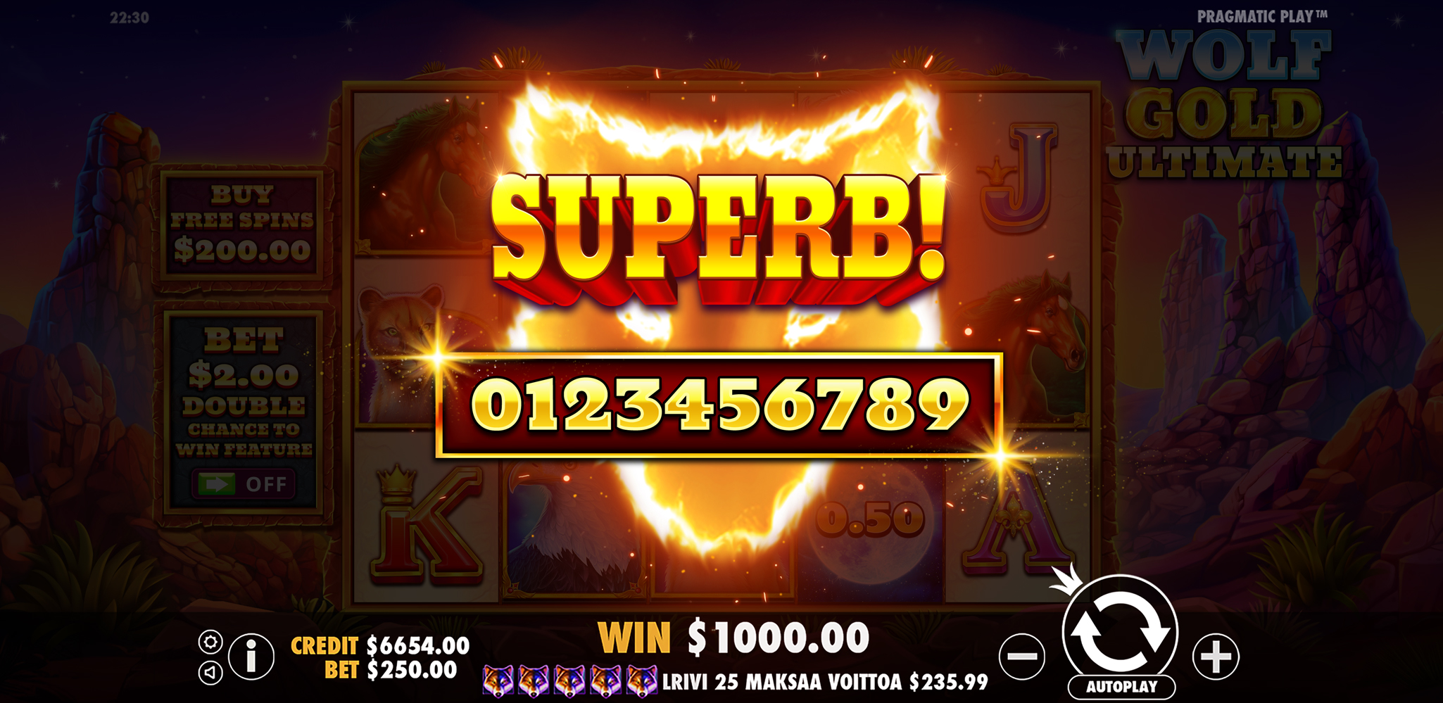 Wolf Gold Ultimate - Big win 3