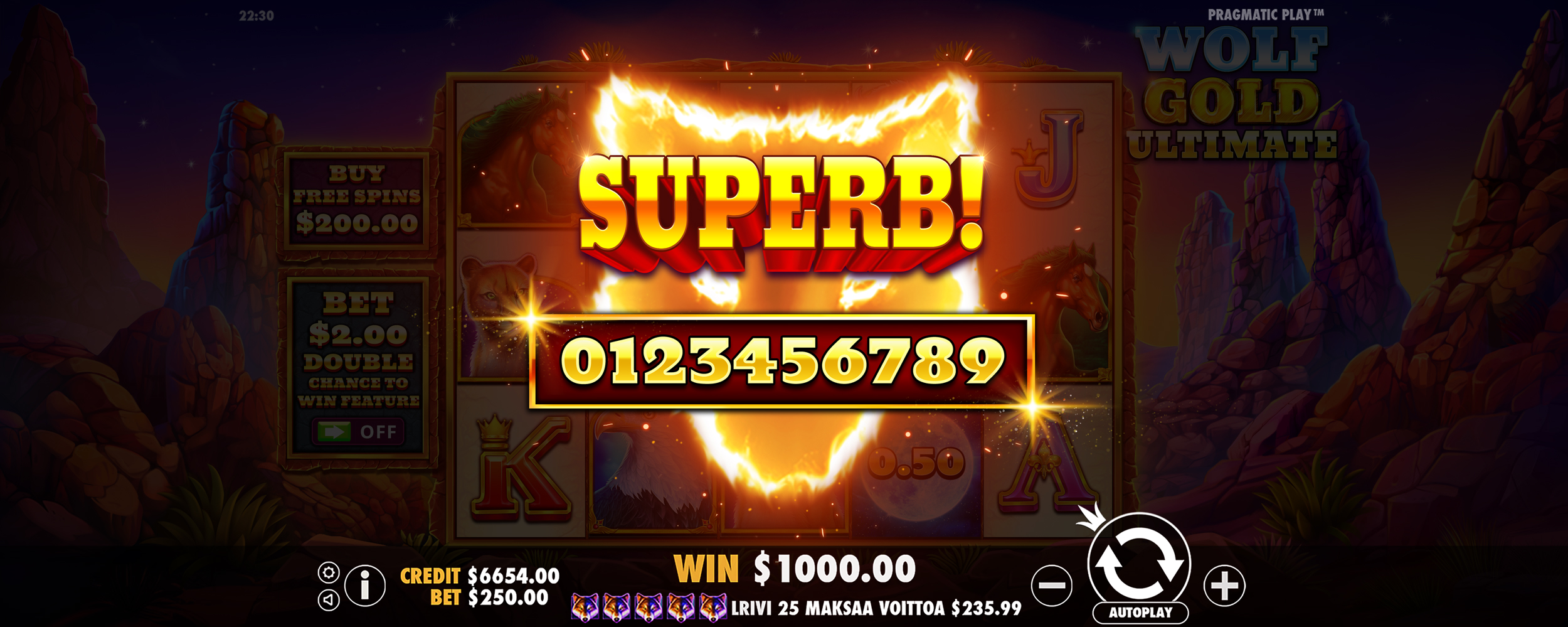 Wolf Gold Ultimate - Big win 4