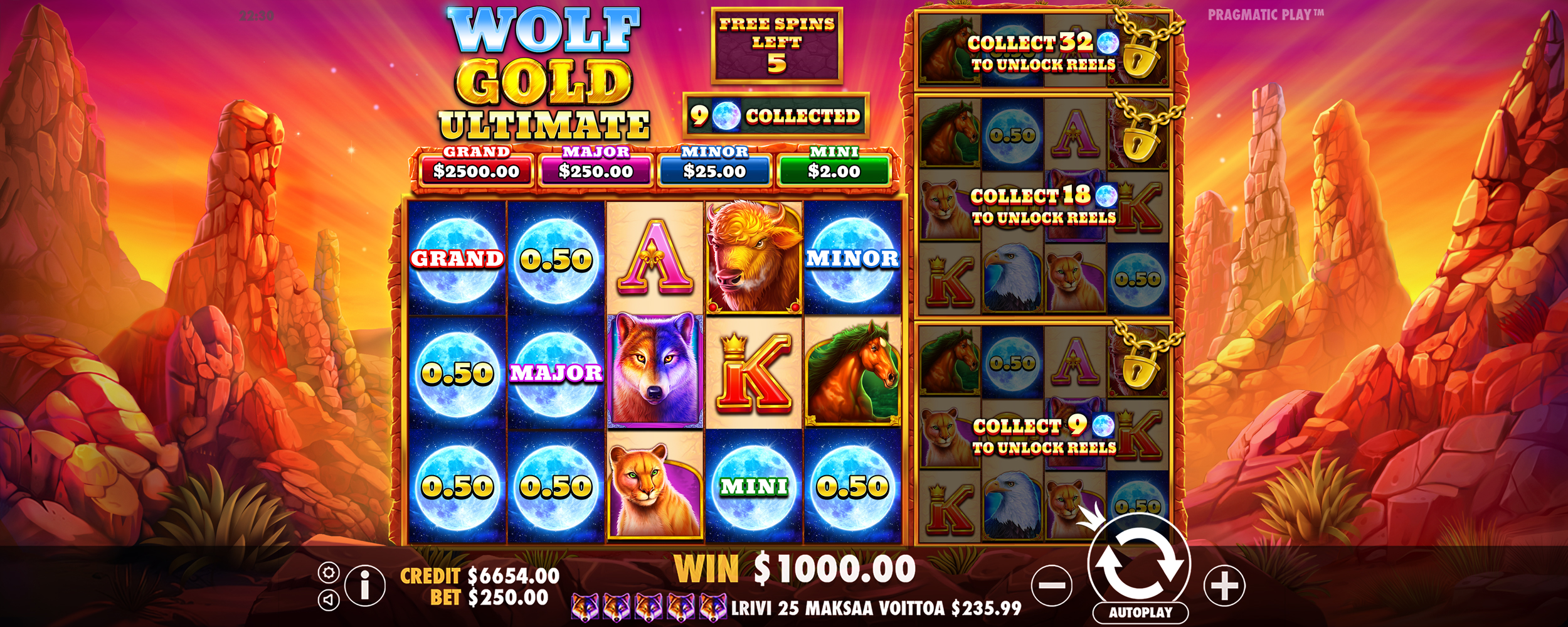 Wolf Gold Ultimate - Big win 6