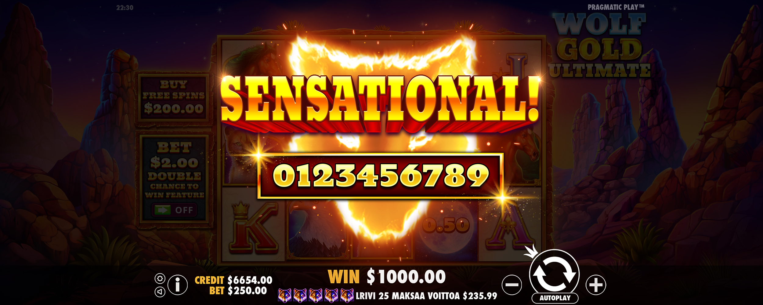 Wolf Gold Ultimate - Big win 7