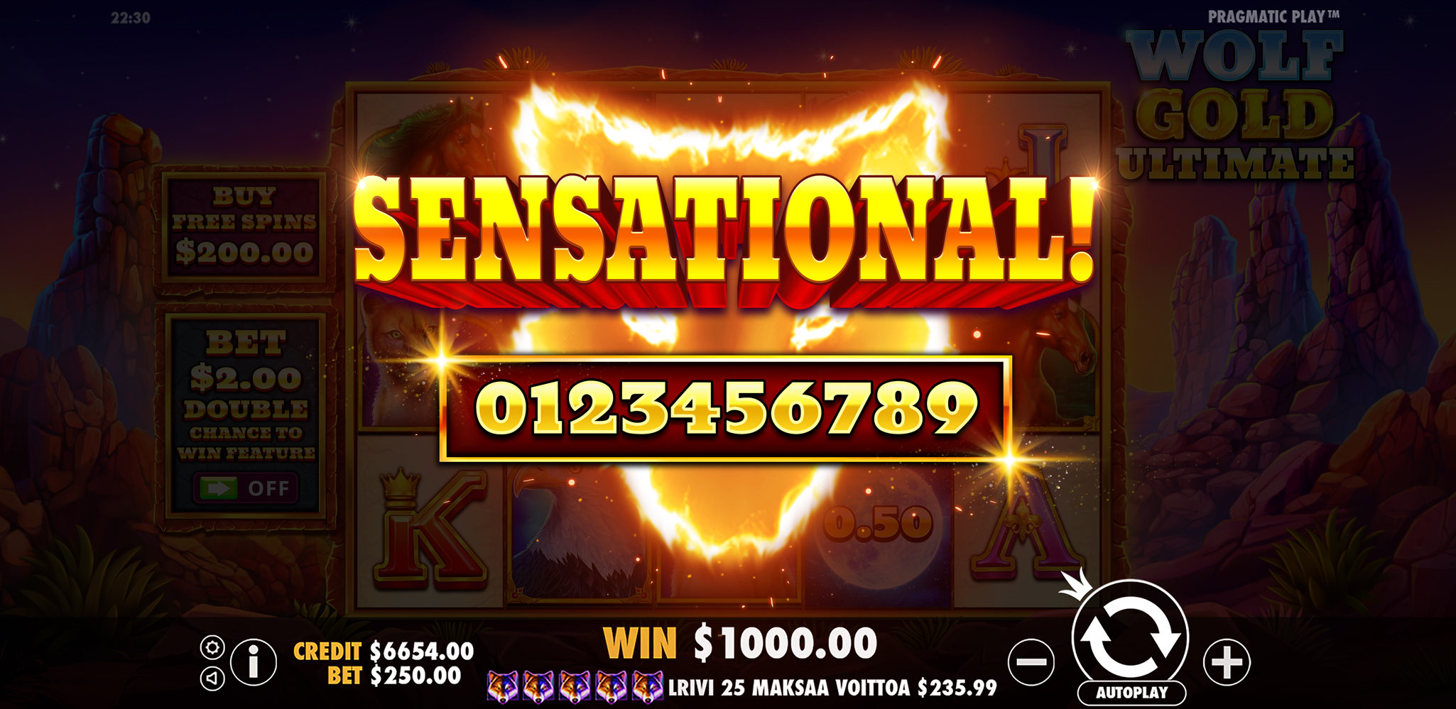 Wolf Gold Ultimate - Big win 8