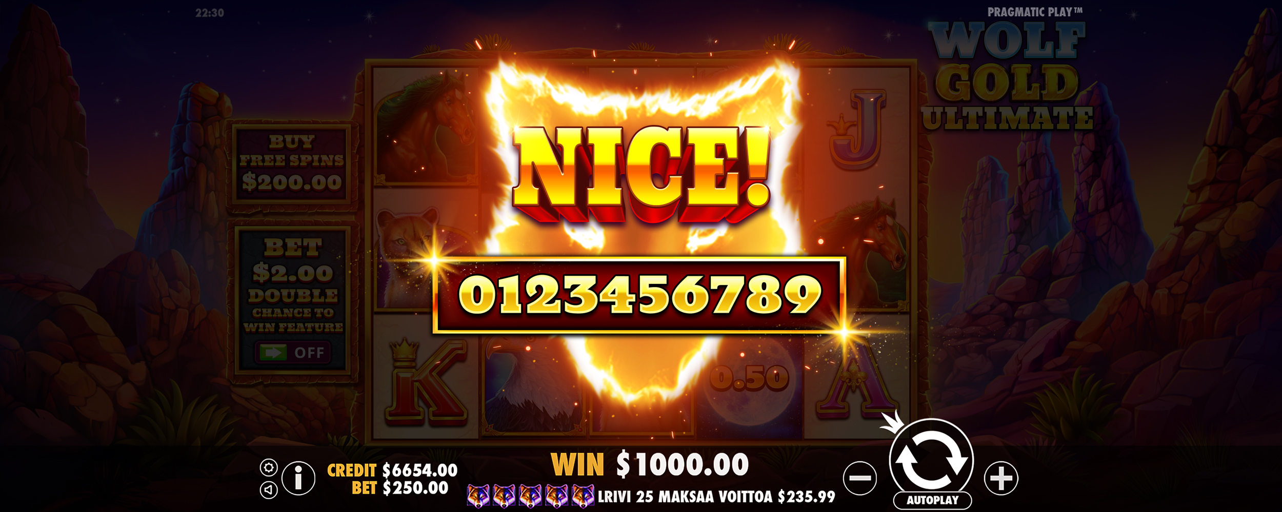 Wolf Gold Ultimate - Big win 9