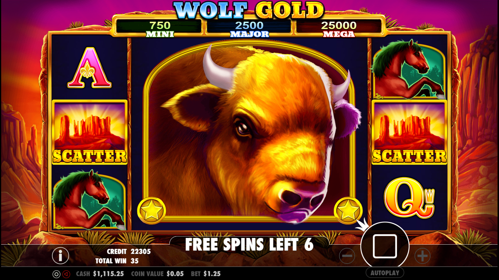 Wolf Gold - Free spins 1
