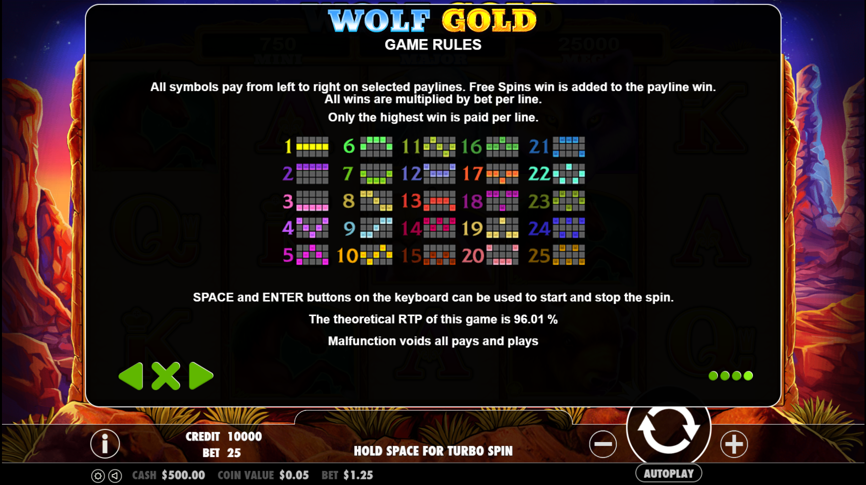 Wolf Gold - Game rules 2