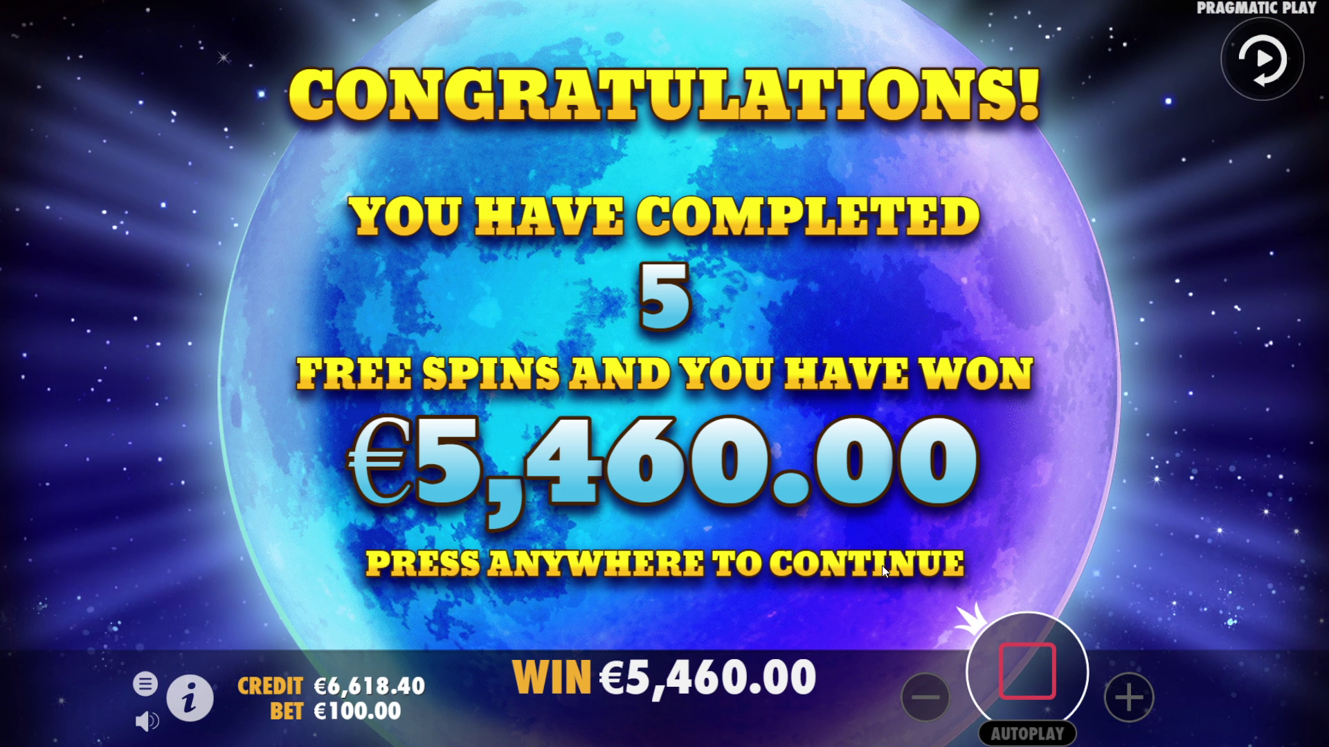 Wolf Gold - Free spins 5