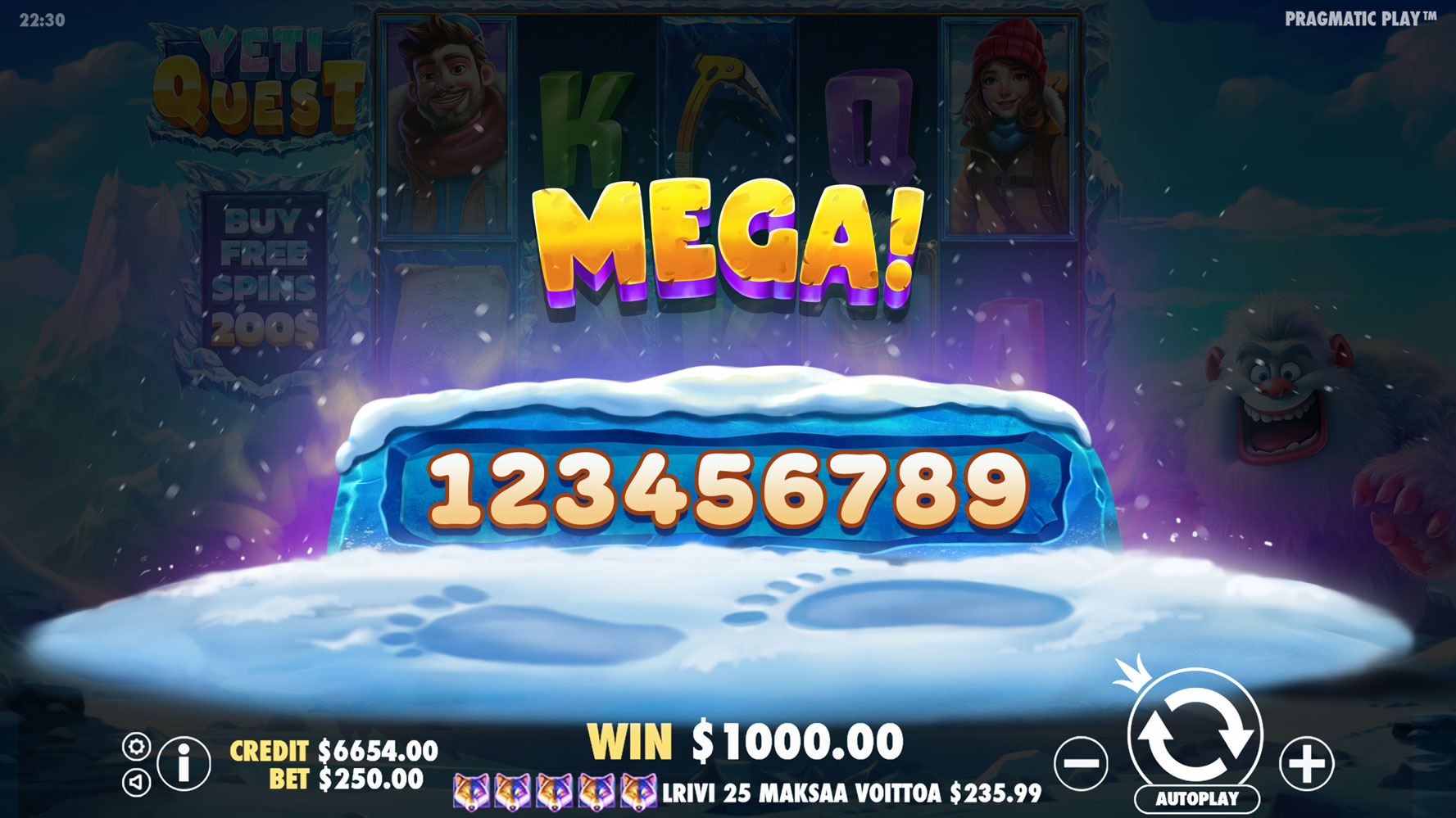 Yeti Quest - Big win 5