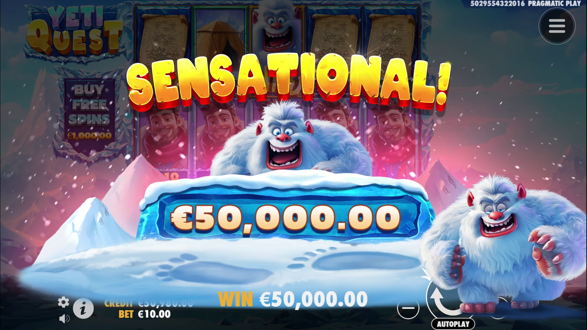 Yeti Quest - Big win 6