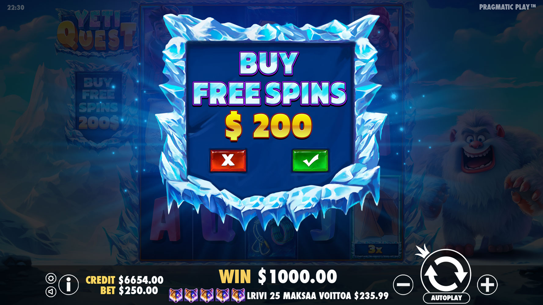 Yeti Quest - Buy bonus