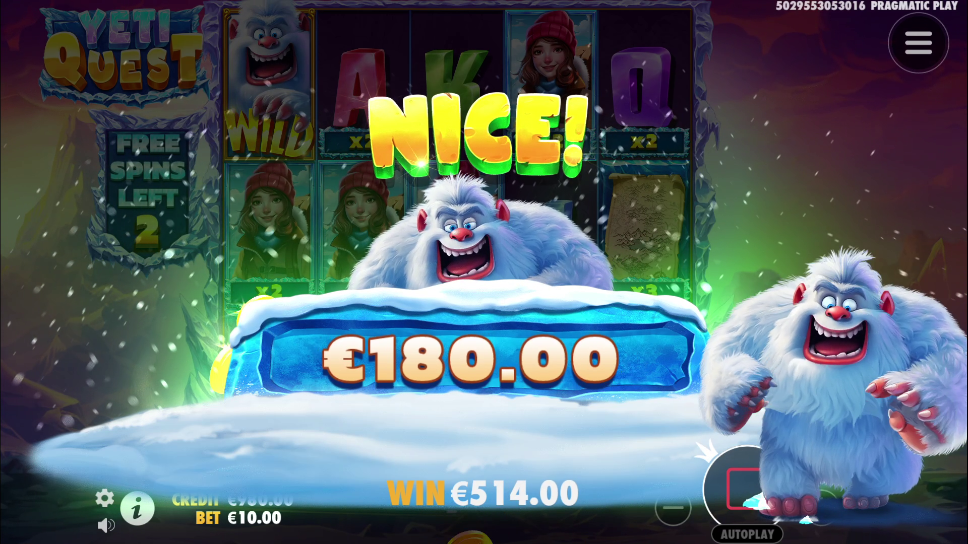 Yeti Quest - Big win 7