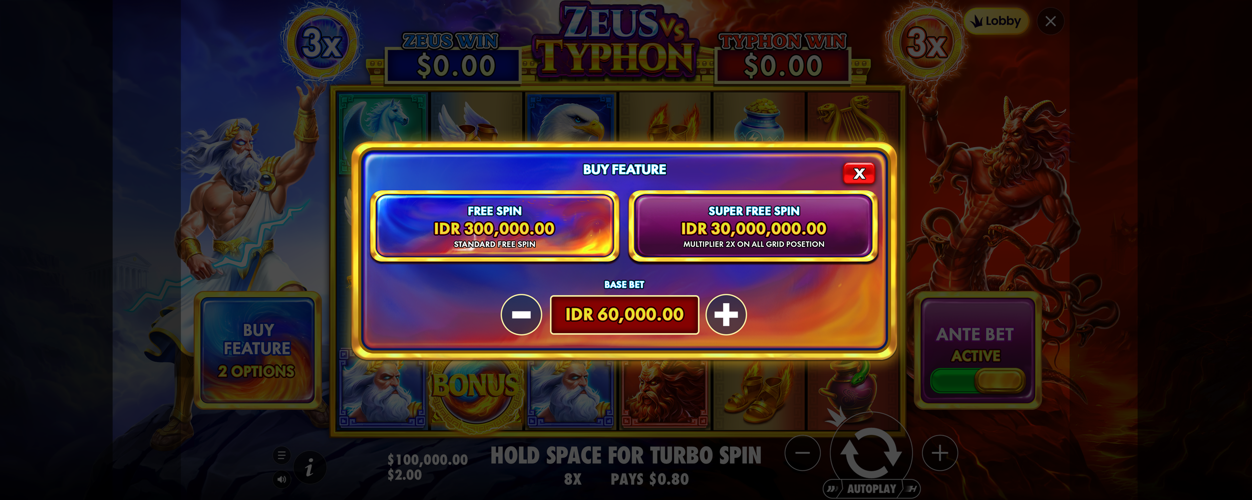 Zeus vs Typhon - Buy bonus 2