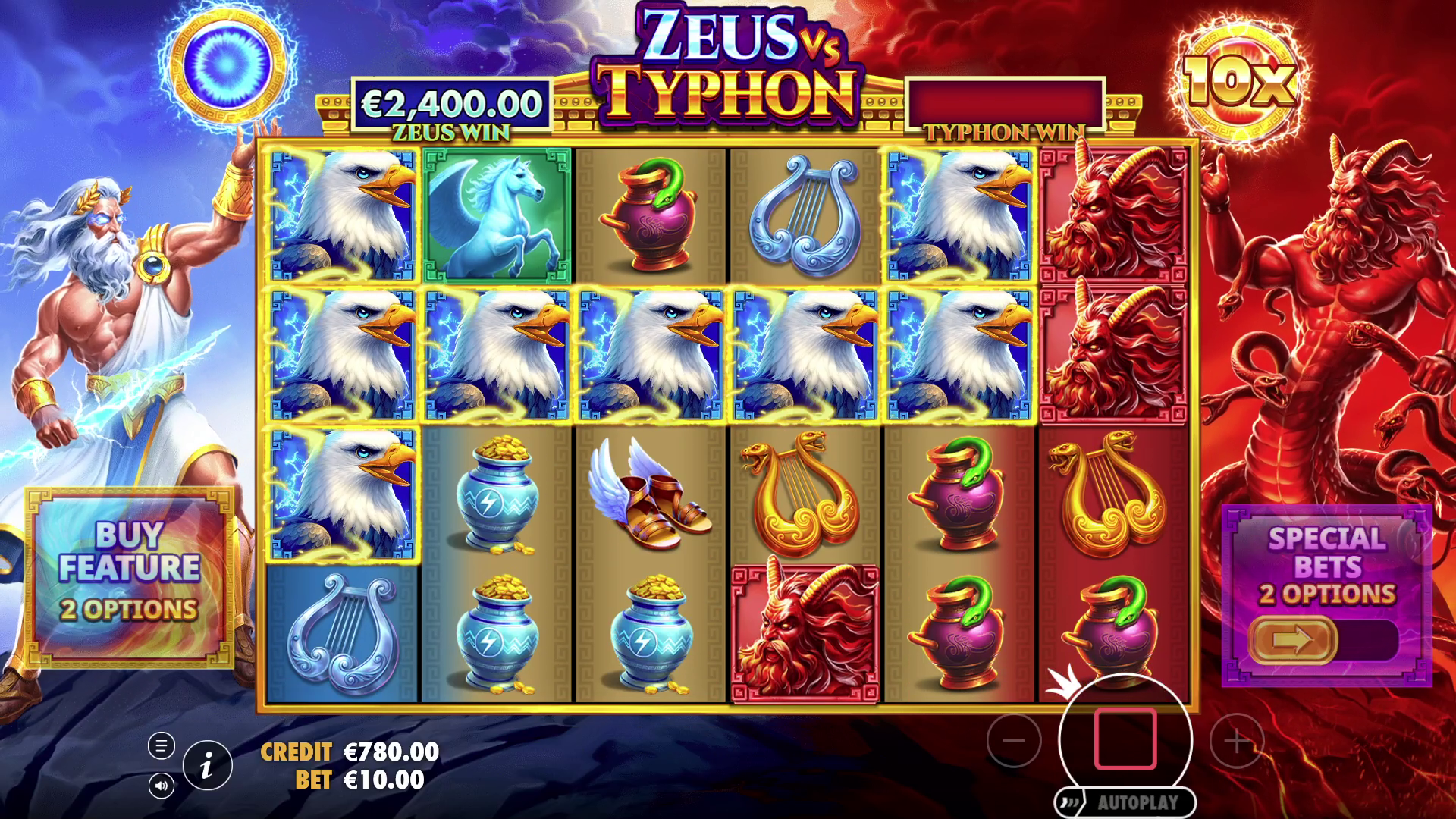 Zeus vs Typhon - Big win 5