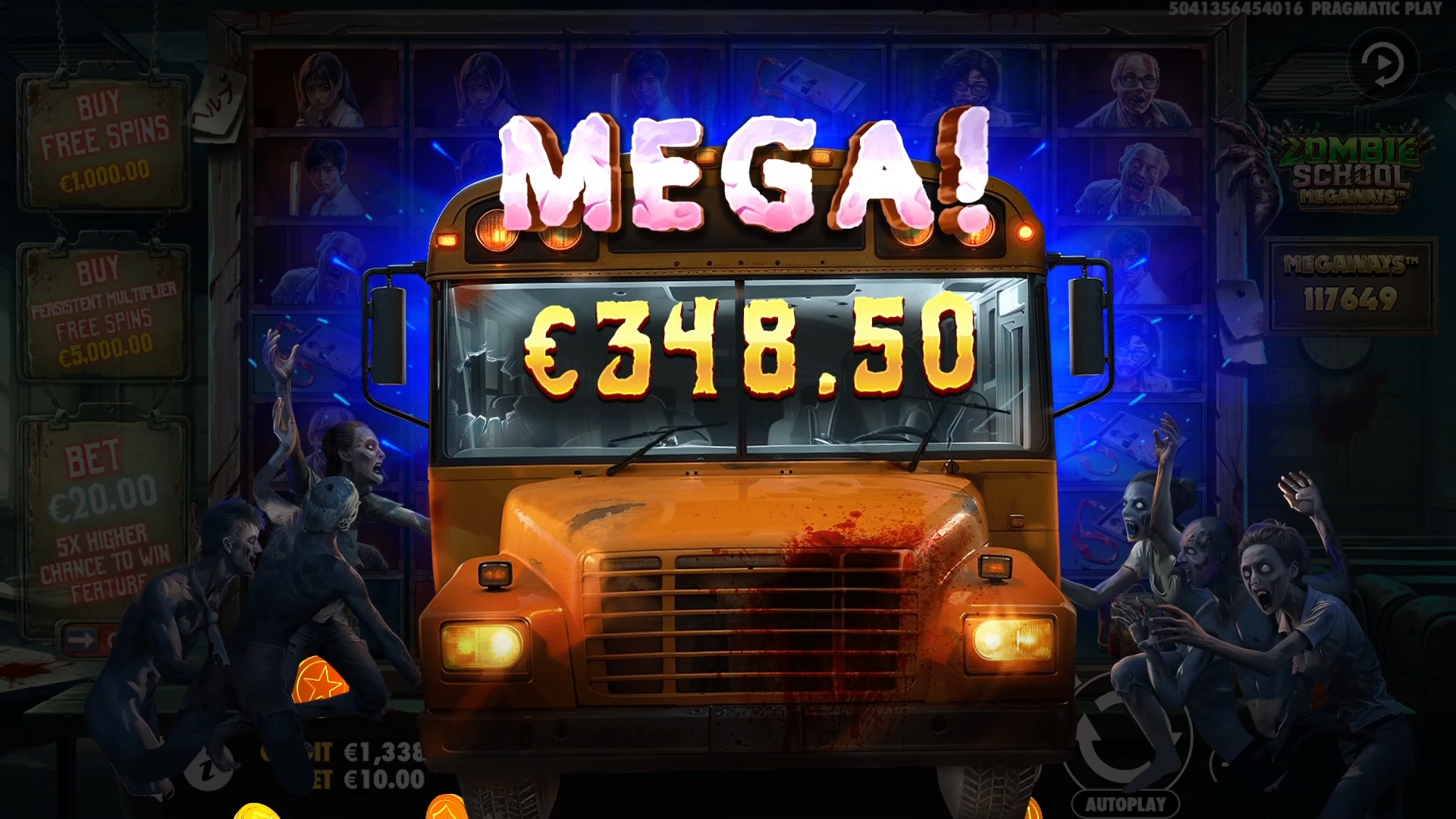 Zombie School Megaways - Big win 2
