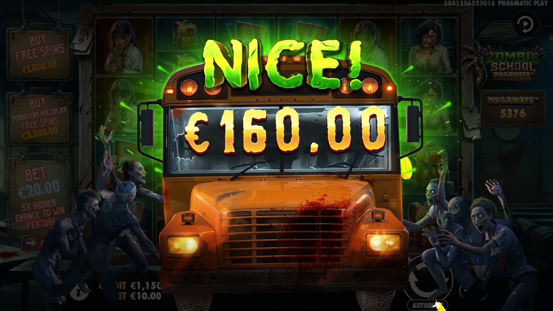 Zombie School Megaways - Big win 3