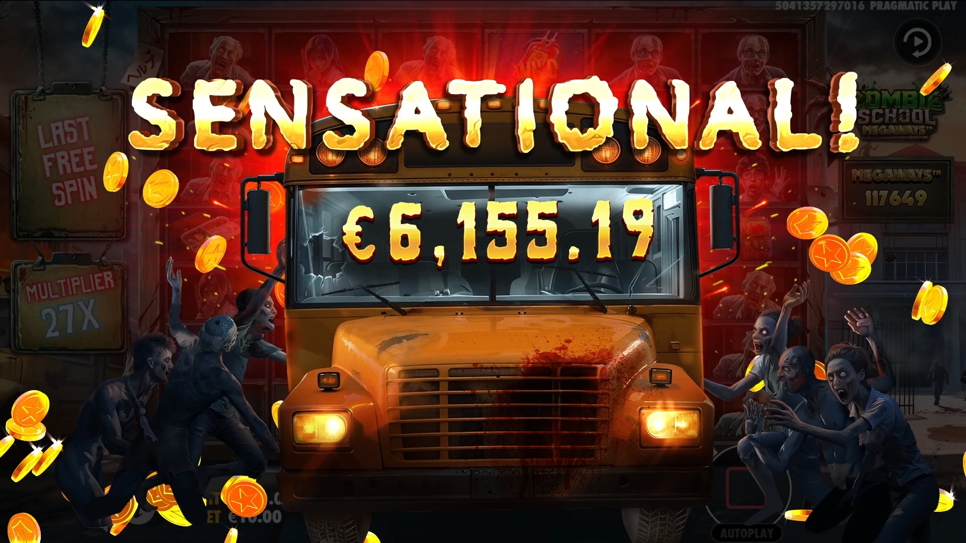 Zombie School Megaways - Big win 4