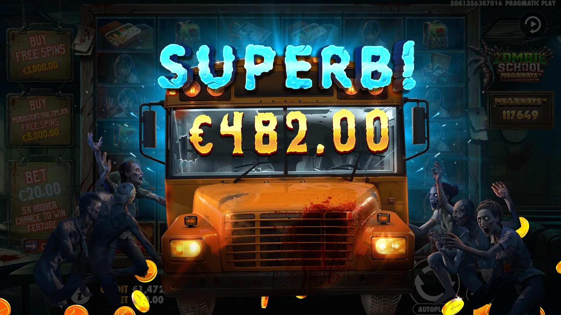 Zombie School Megaways - Big win 5