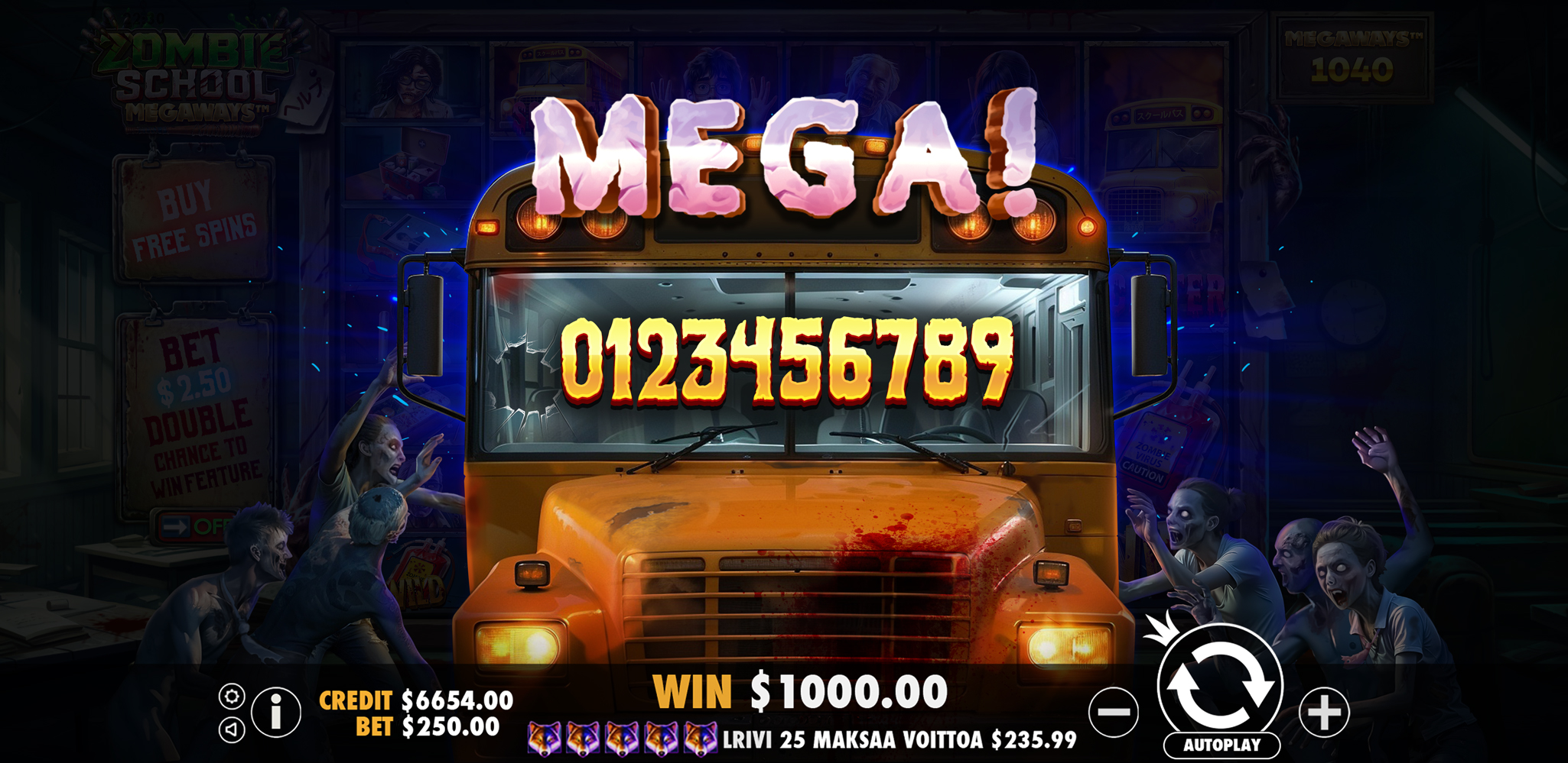 Zombie School Megaways - Big win 6
