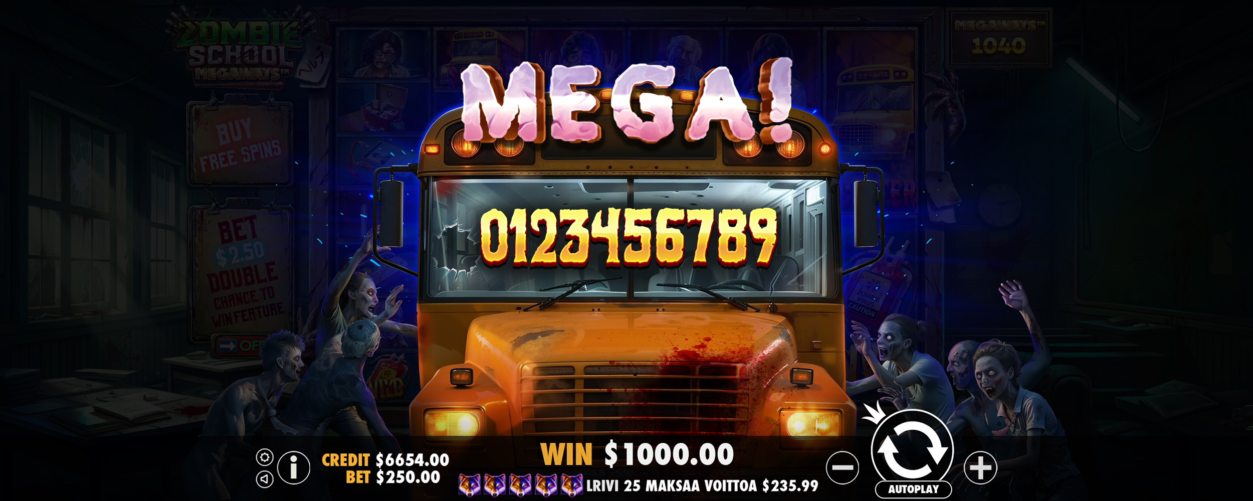 Zombie School Megaways - Big win 7