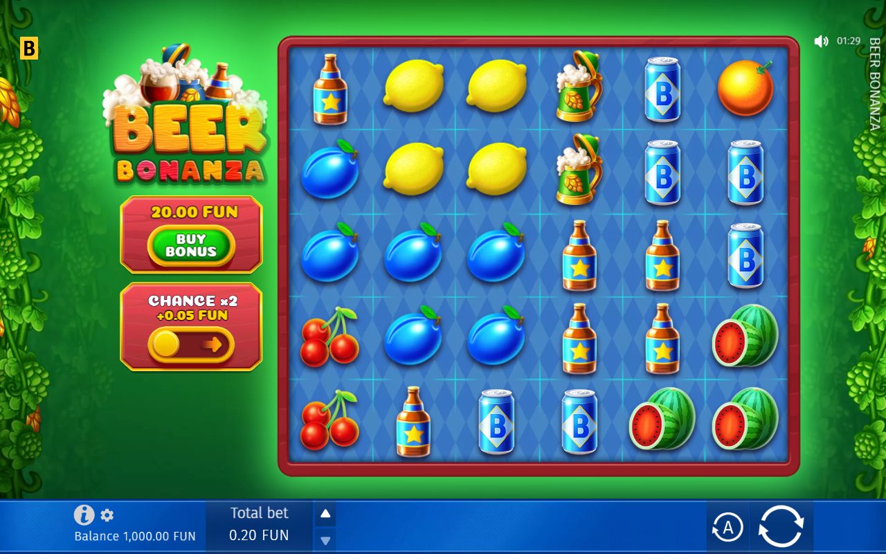 Beer Bonanza game lobby / feature intro