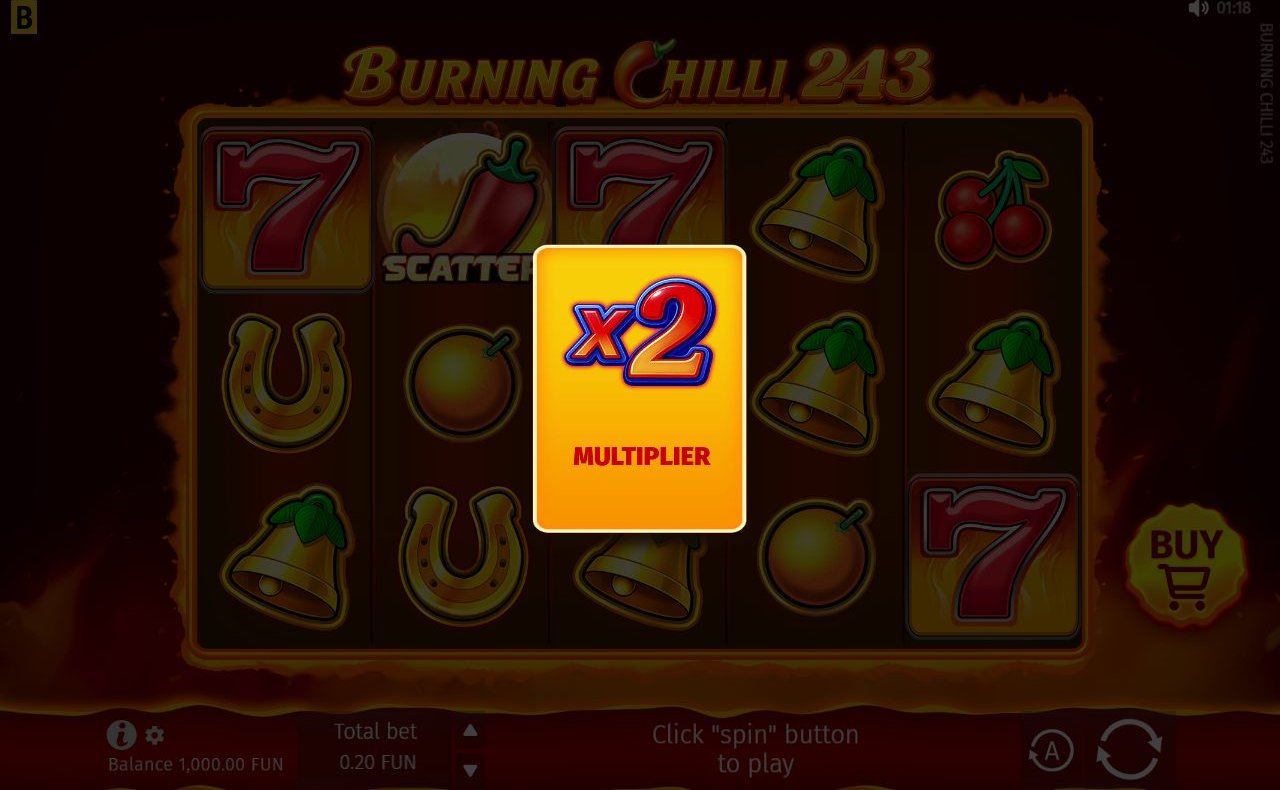 Burning Chilli 243 base game reels