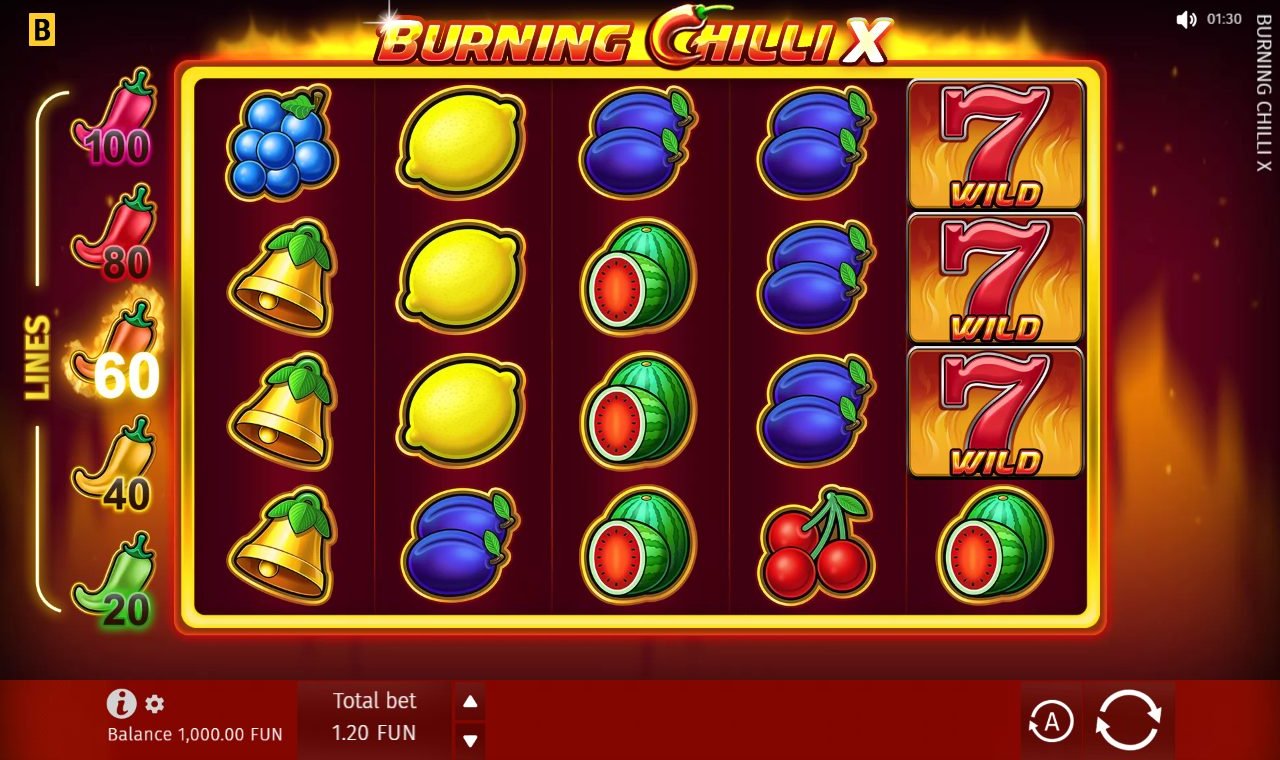 Burning Chilli X game lobby / feature intro