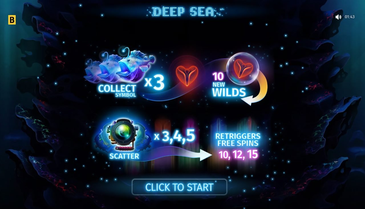 Deep Sea game lobby / feature intro