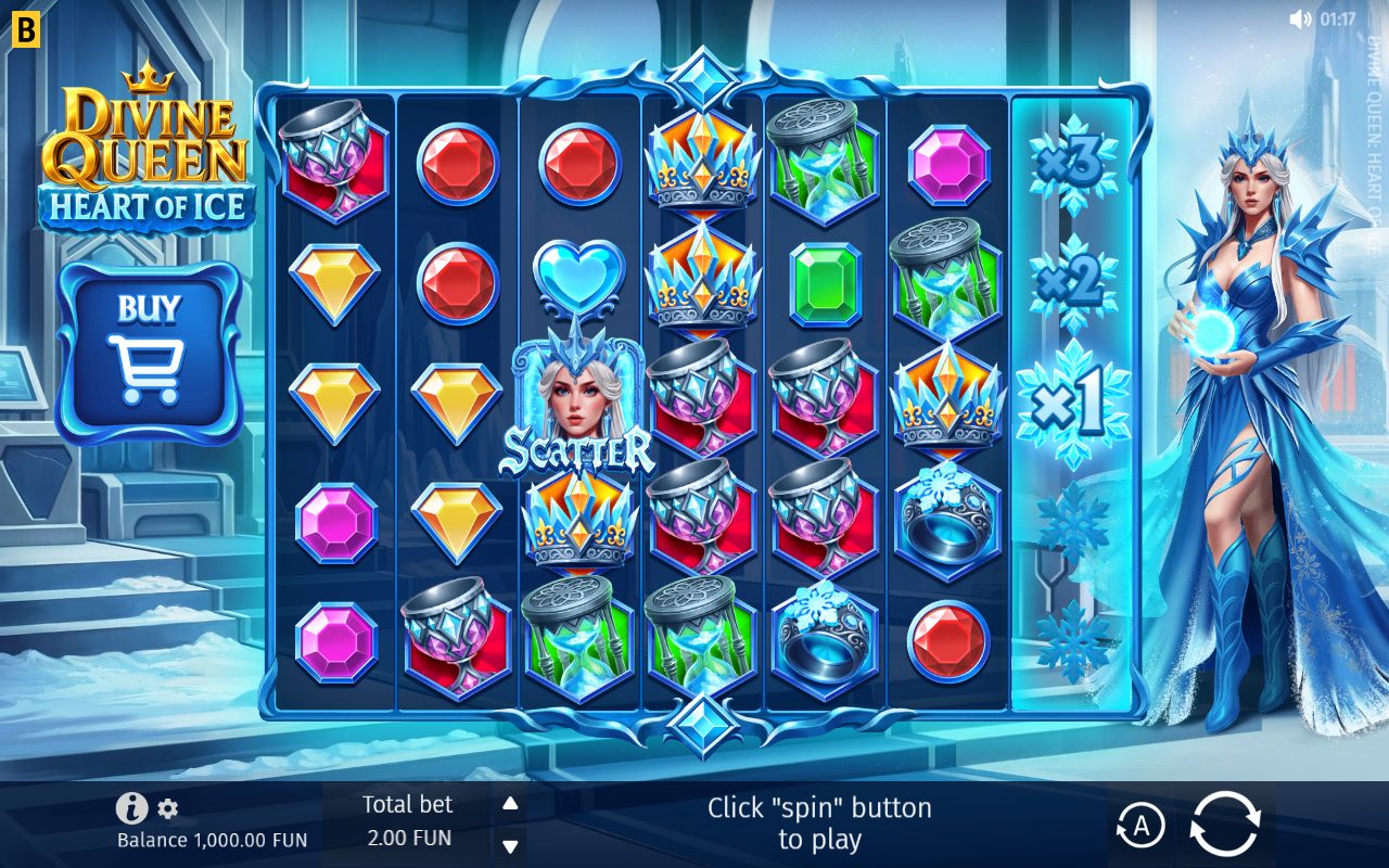 Divine Queen: Heart of Ice game lobby / feature intro