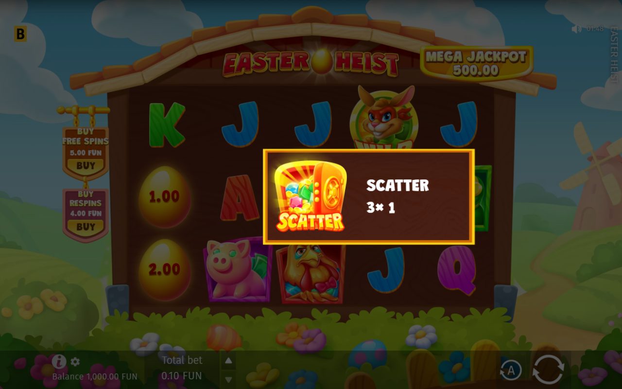 Easter Heist base game reels