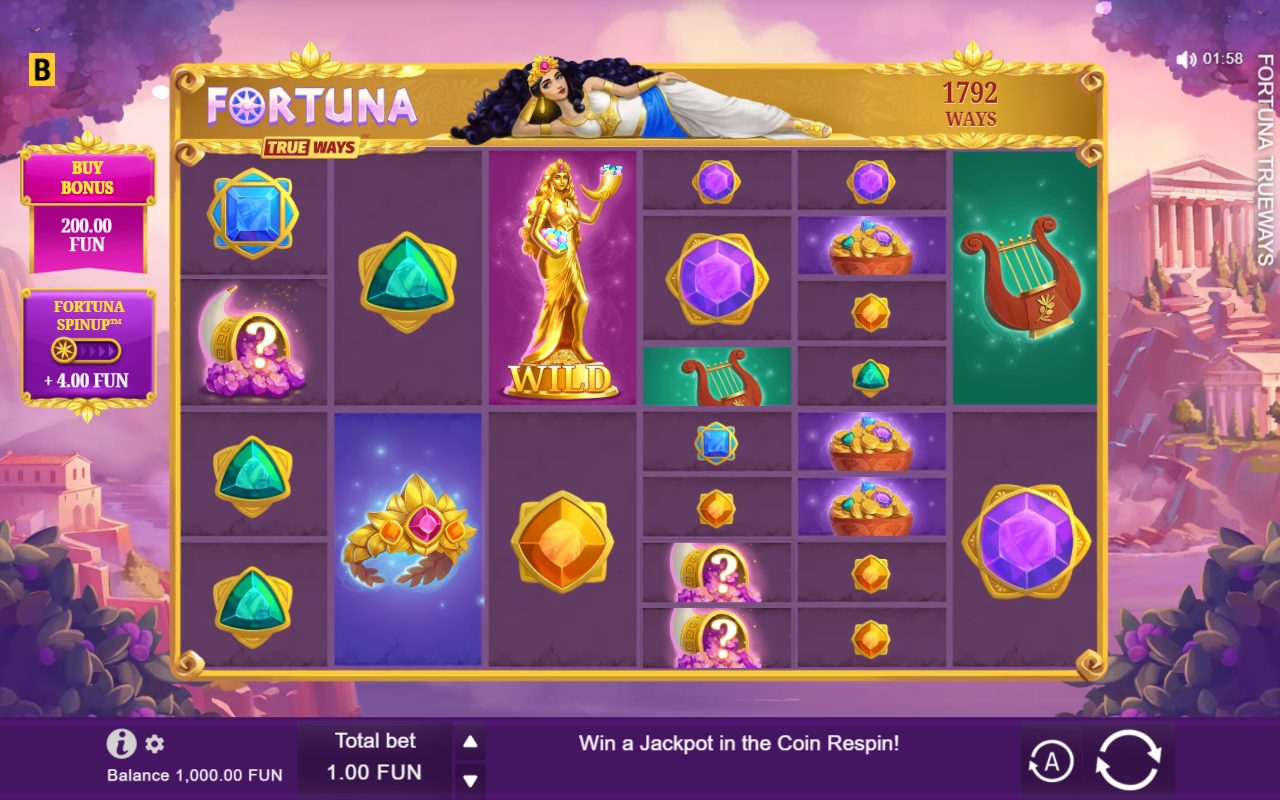 Fortuna Trueways base game reels