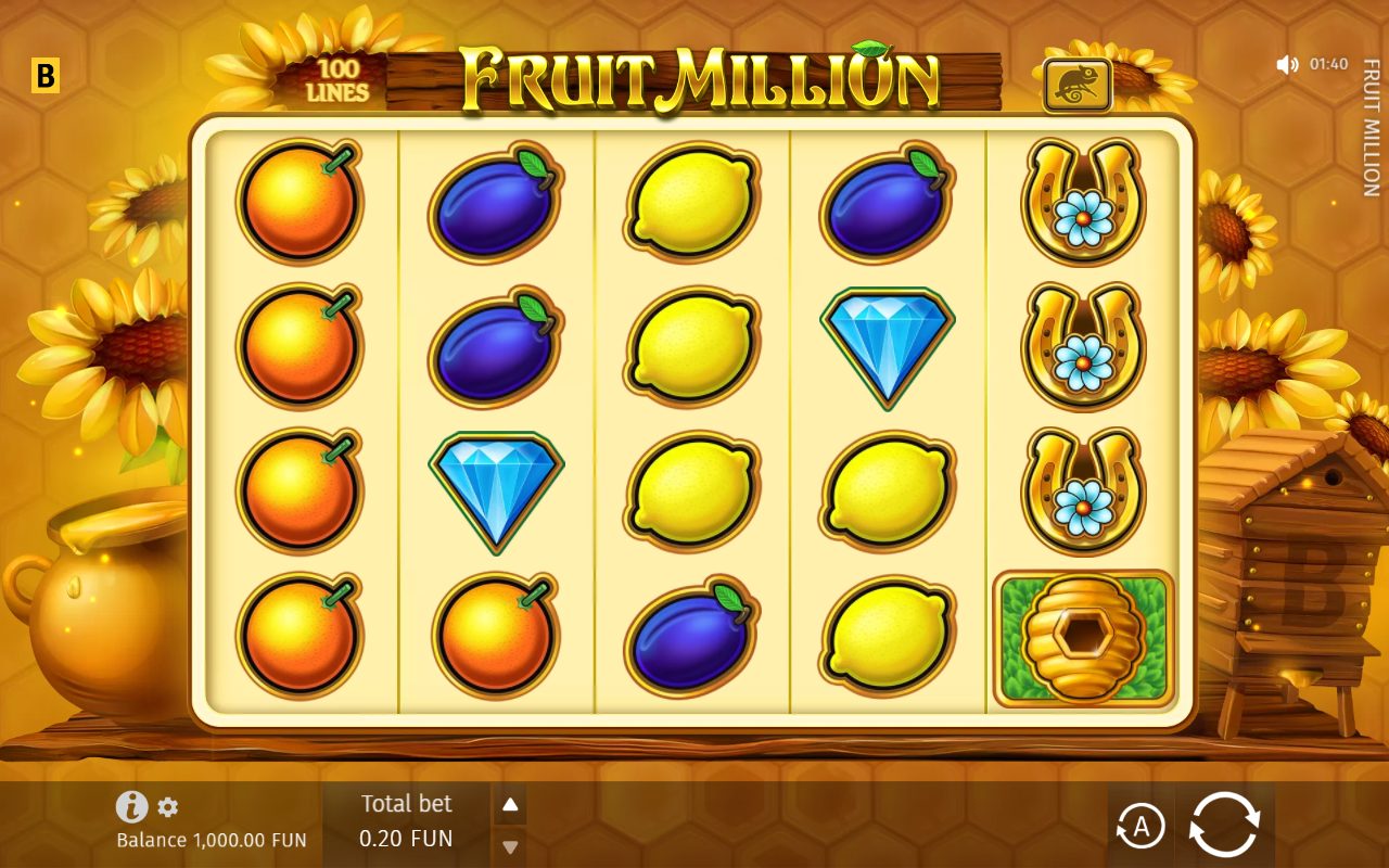 Fruit Million game lobby / feature intro