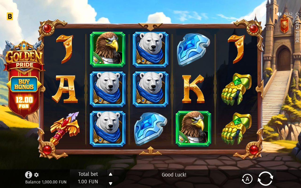 Golden Pride game lobby / feature intro