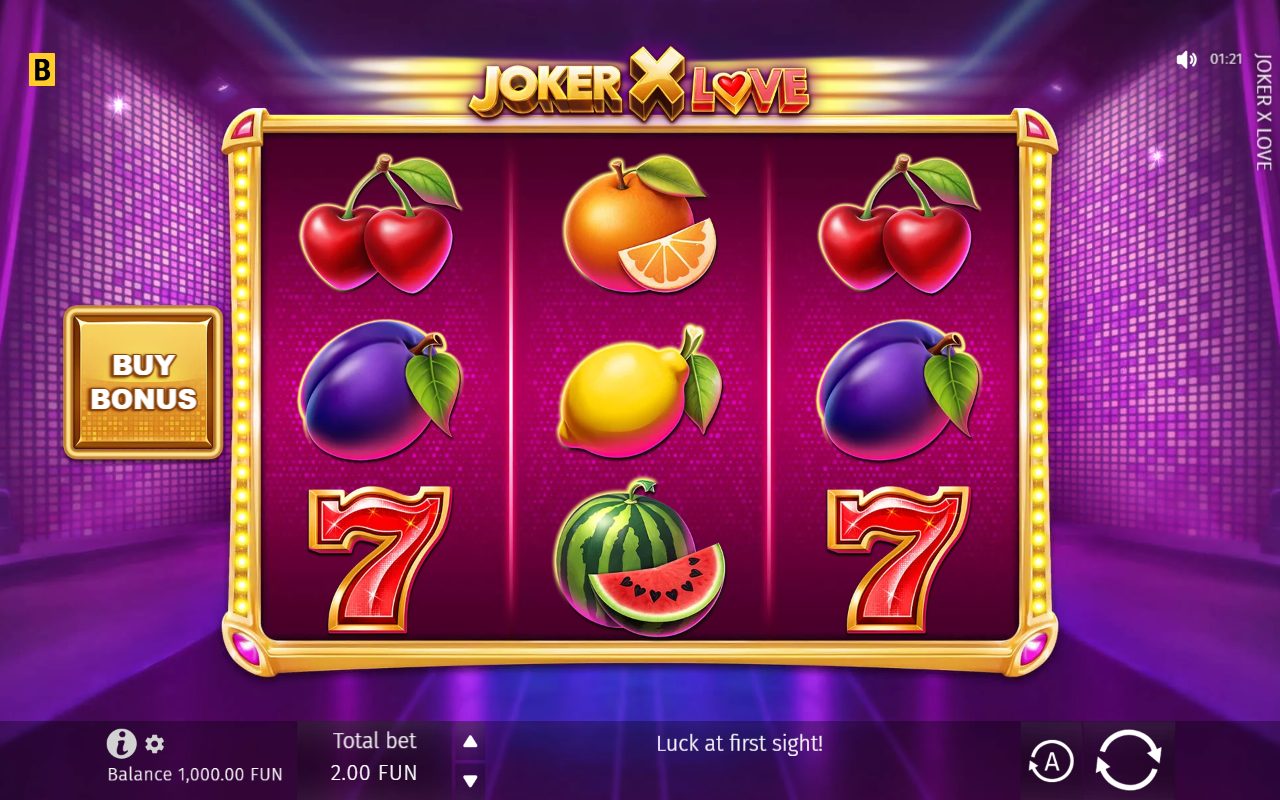 Joker X Love game lobby / feature intro