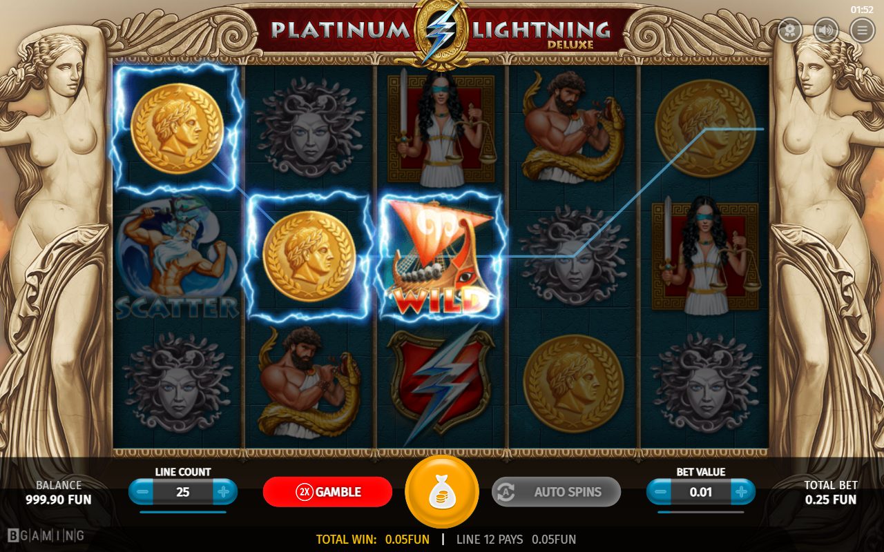 Platinum Lightning Deluxe game lobby