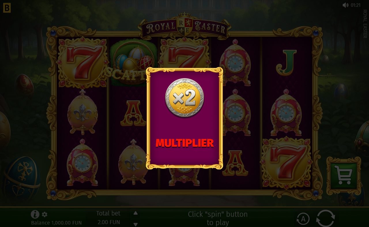 Royal Easter base game reels
