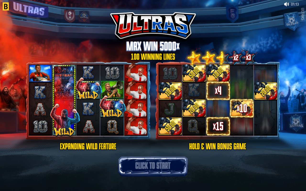 Ultras game lobby / feature intro