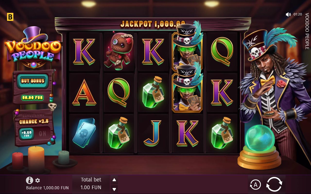 Voodoo People game lobby / feature intro