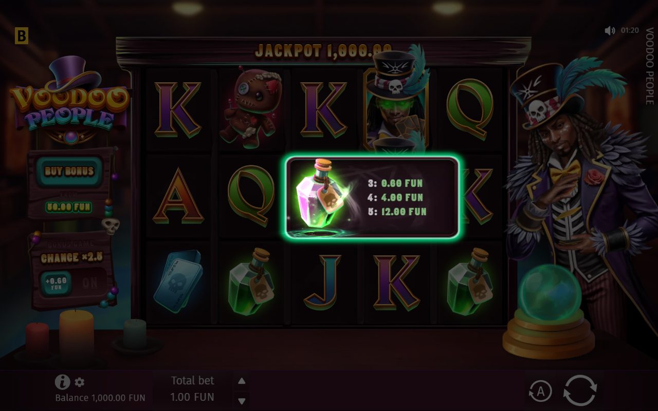Voodoo People base game reels
