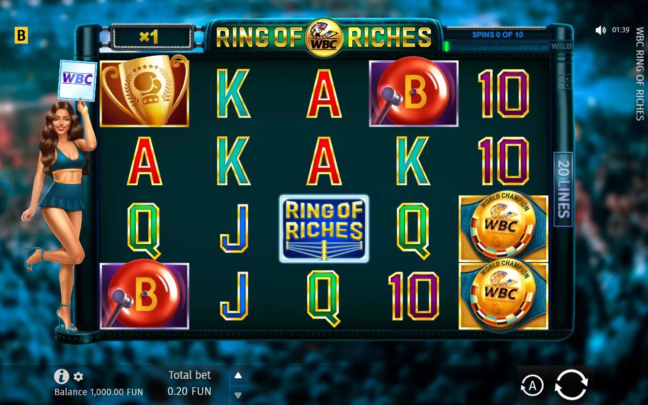 WBC Ring Of Riches game lobby / feature intro