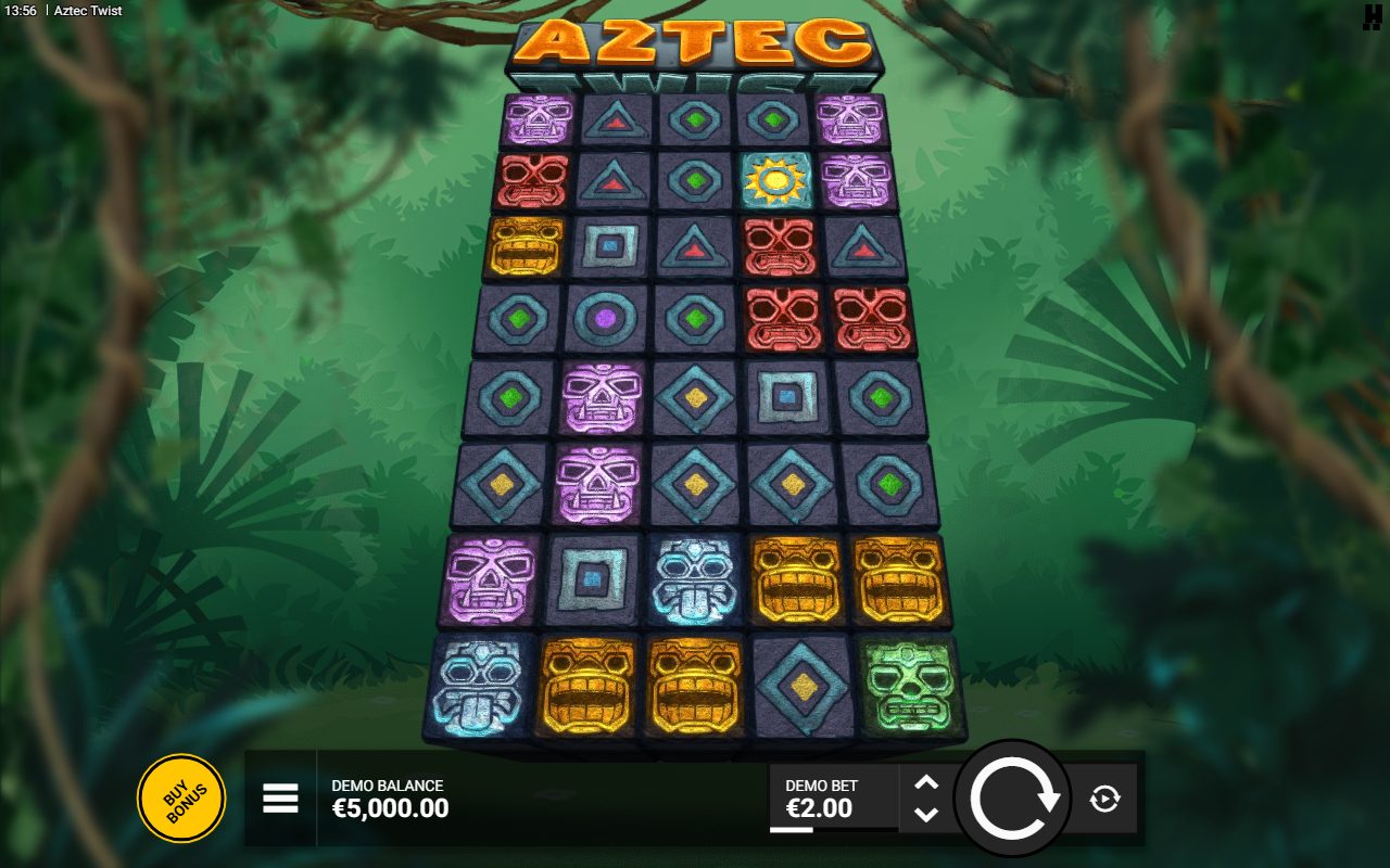 Aztec Twist base game reels