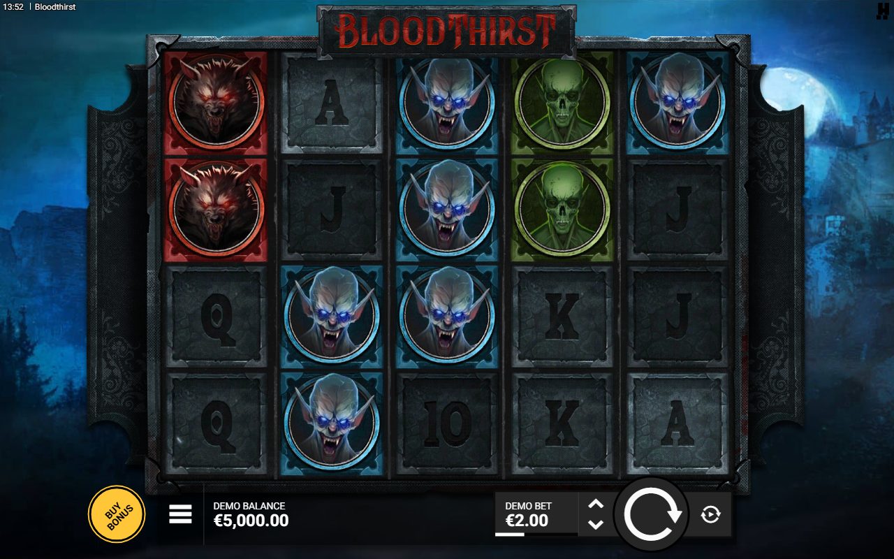 Bloodthirst base game reels