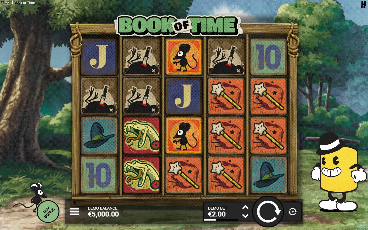Book of Time base game reels