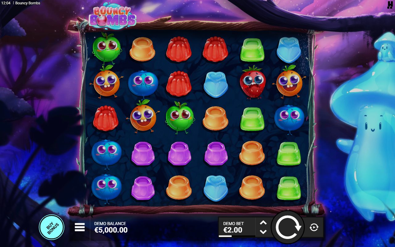 Bouncy Bombs base game reels