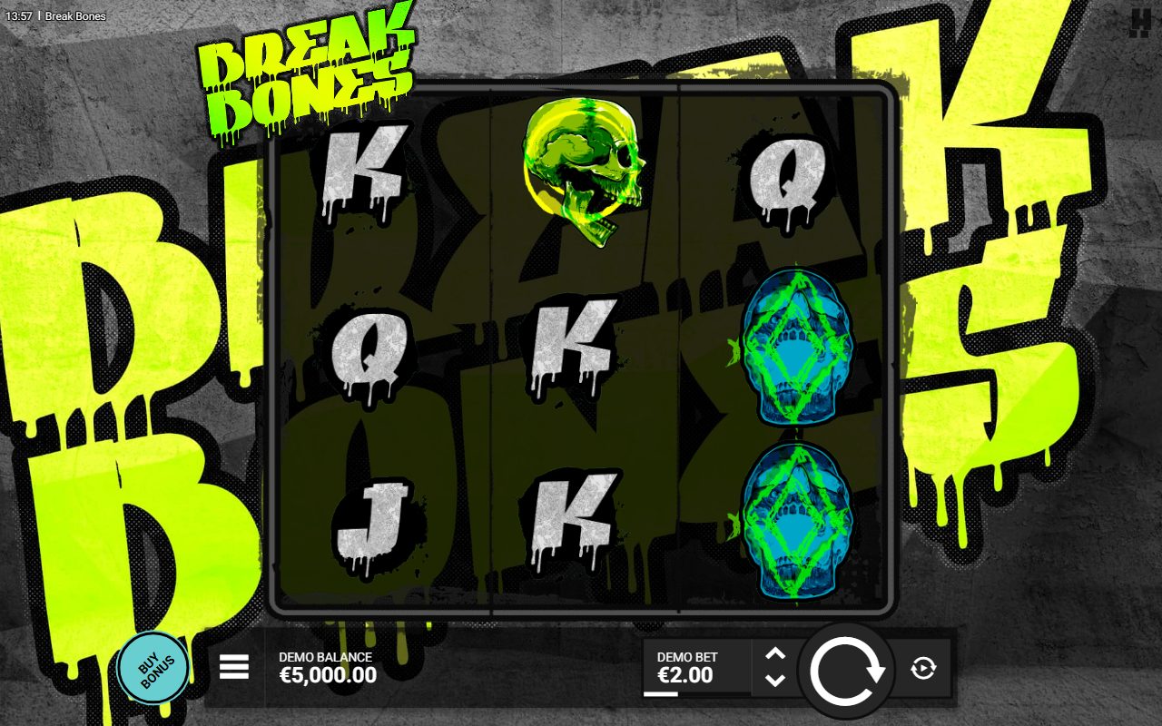 Break Bones base game reels