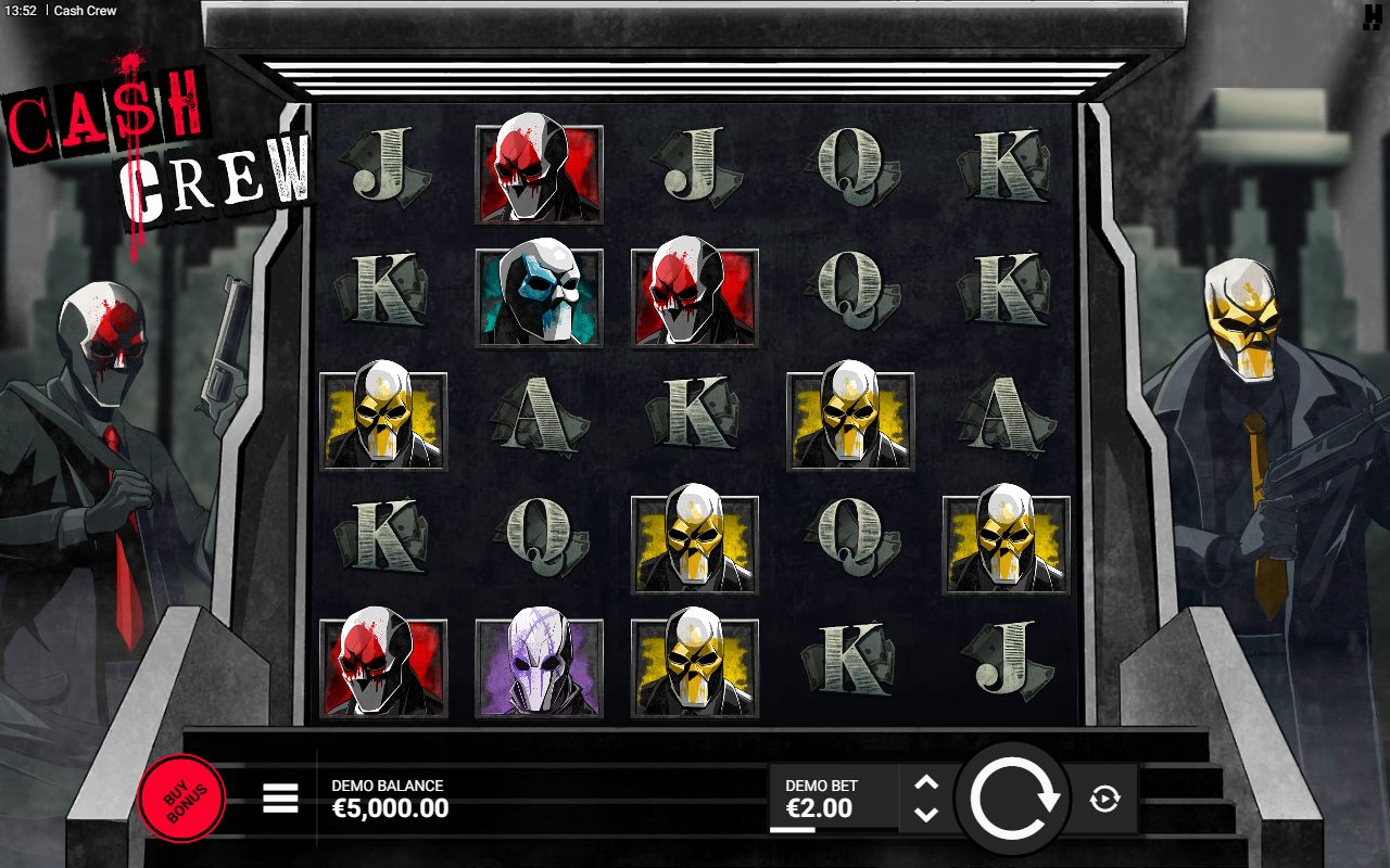 Cash Crew base game reels