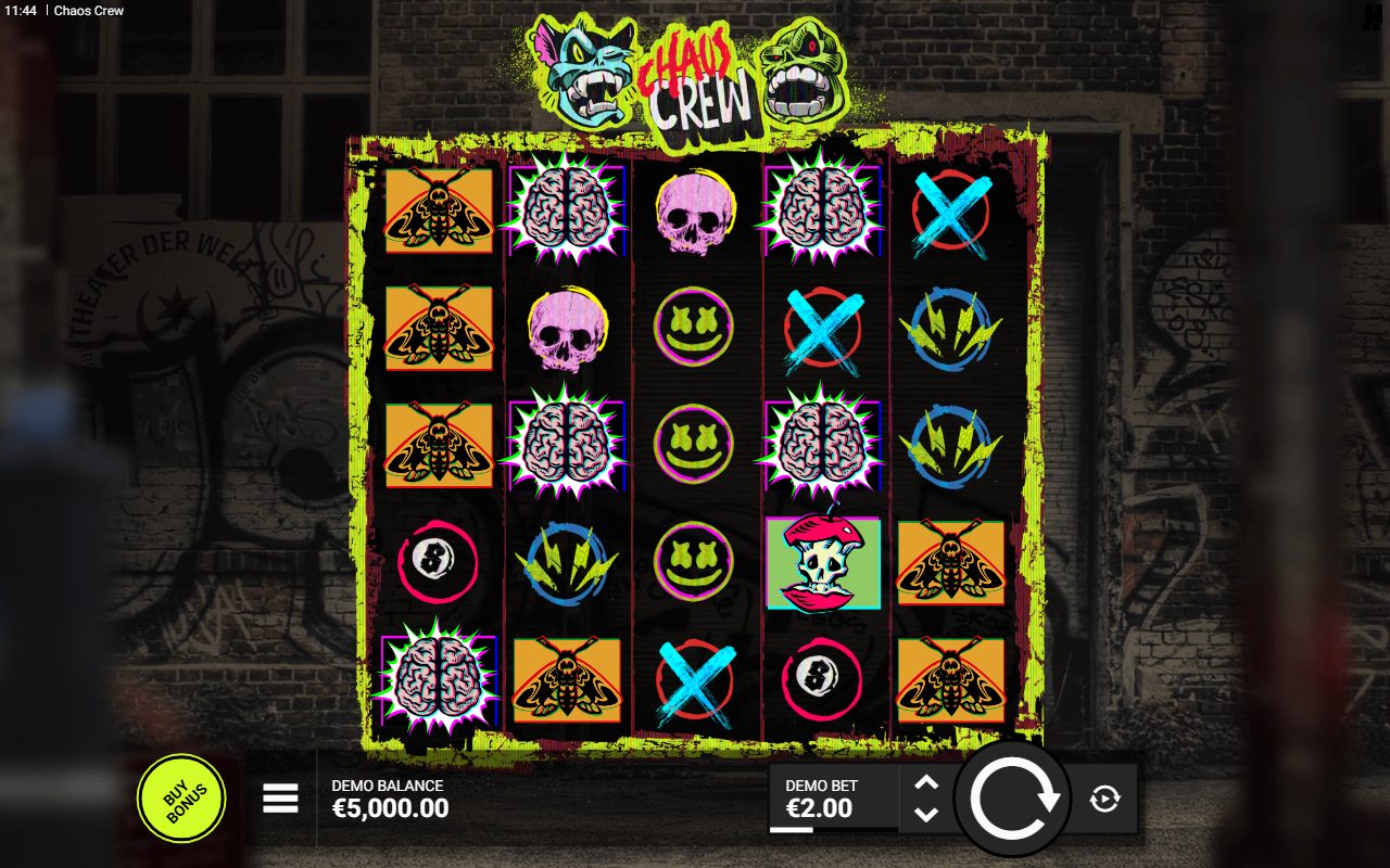 Chaos Crew base game reels