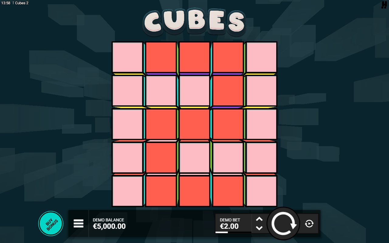 Cubes 2 base game reels