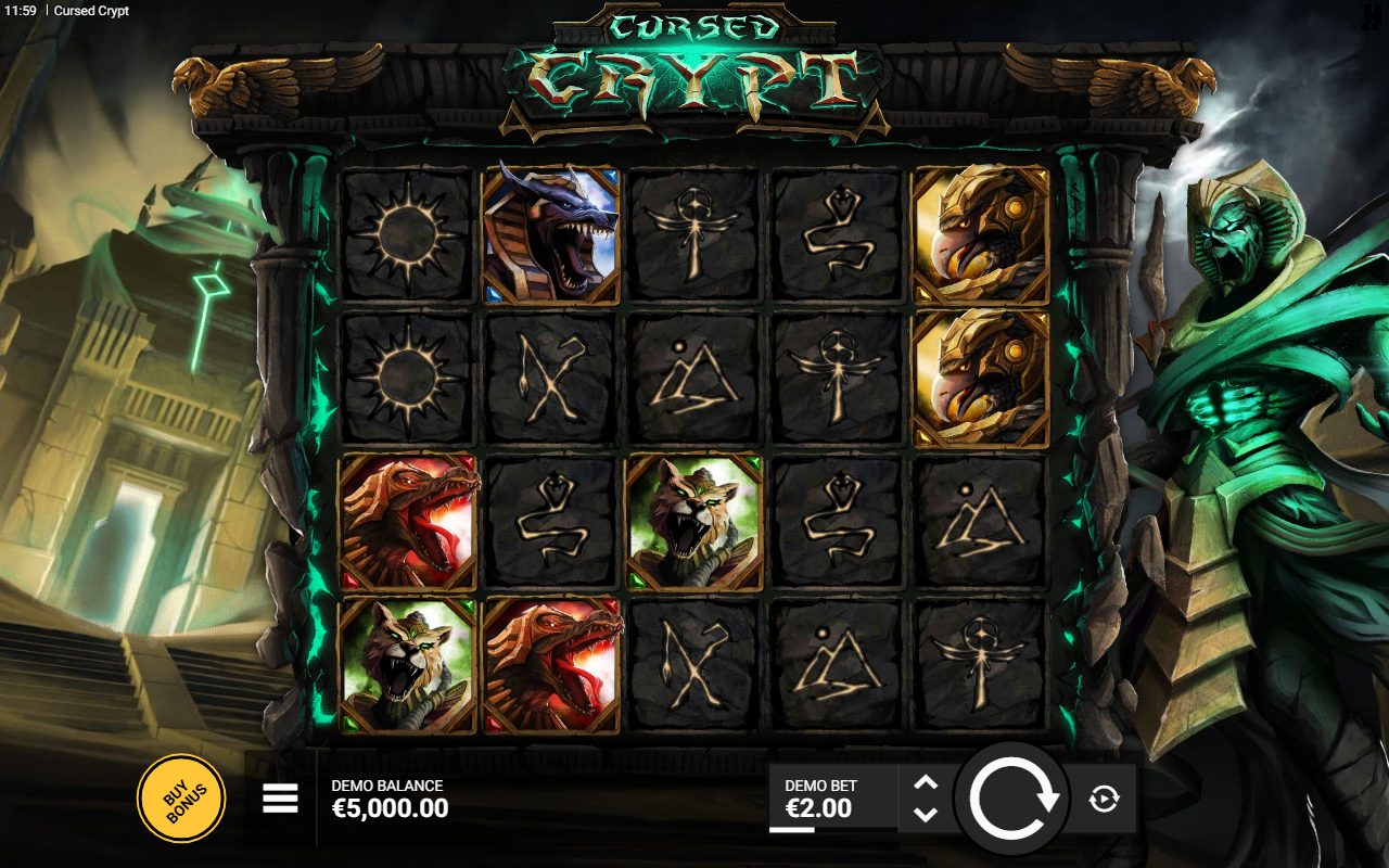 Cursed Crypt base game reels