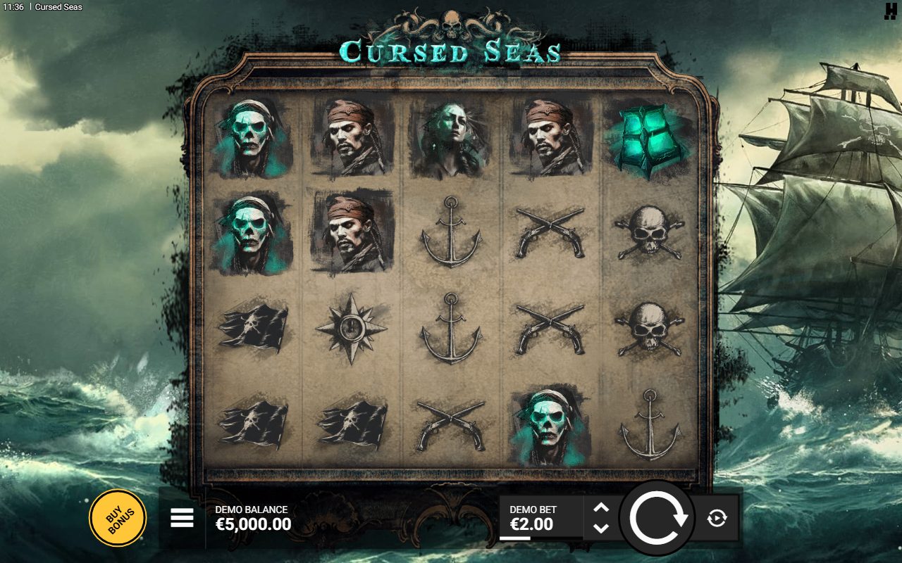 Cursed Seas base game reels