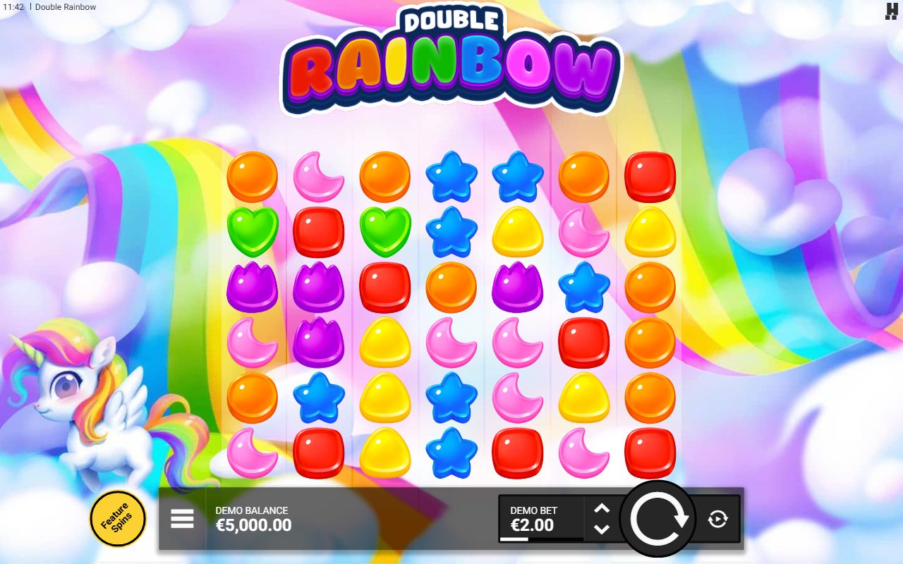 Double Rainbow base game reels