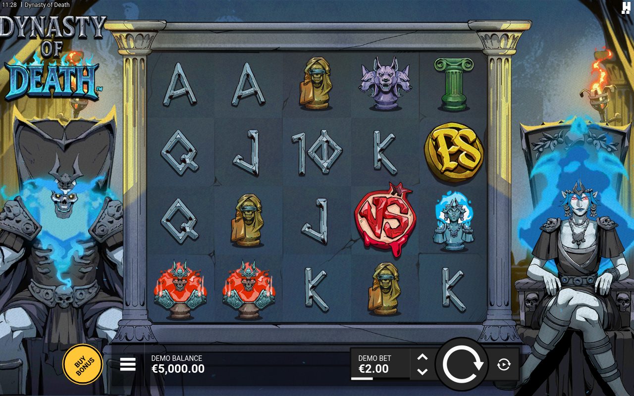 Dynasty of Death base game reels